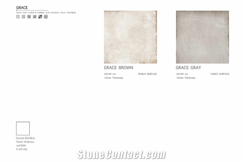 Florence Grace 400x400 Parking Tile16 mm