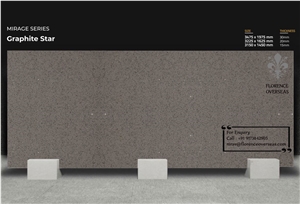 Florence Graphite Star Quartz Slab