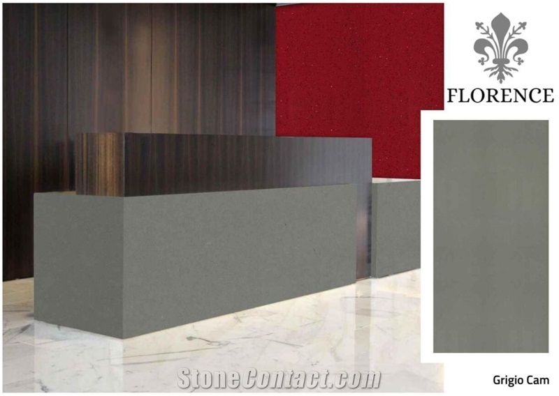 Florence Grigio Cam Quartz Slab