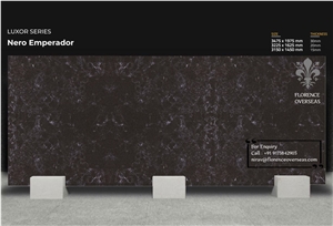Florence Nero Emperador Quartz Slab