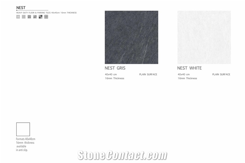 Florence Nest 400x400 Parking Tile16 mm