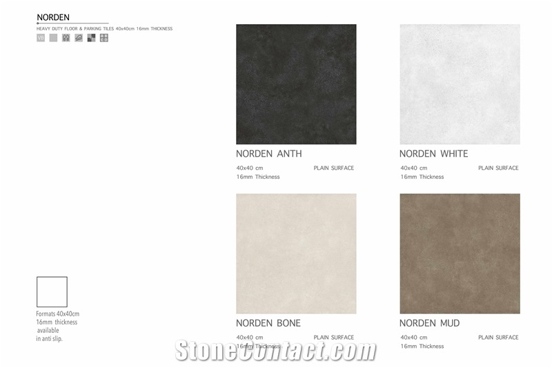 Florence Norden 400x400 Parking Ceramic Tile16 mm