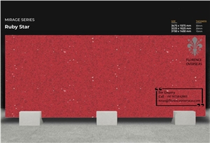 Florence Ruby Star Quartz Slab