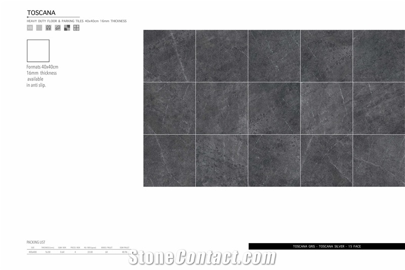Florence Toscana 400x400 Parking Ceramic Tile16 mm