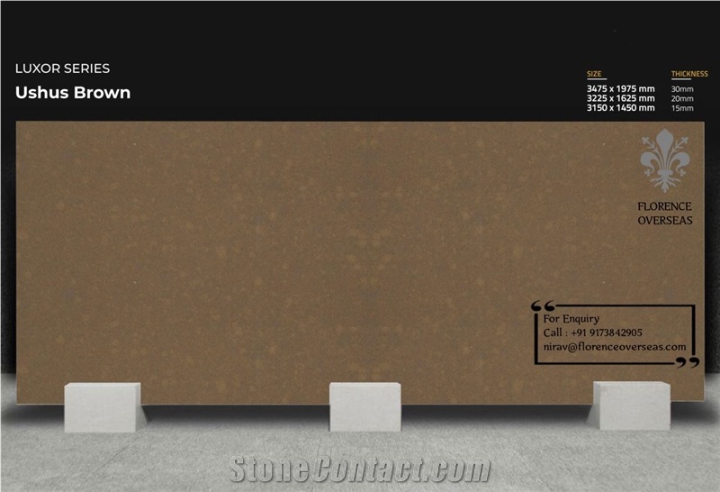 Florence Ushus Brown Quartz Slab