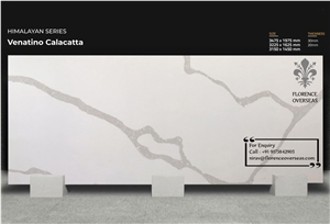 Florence Venatino Calacatta Quartz Slab