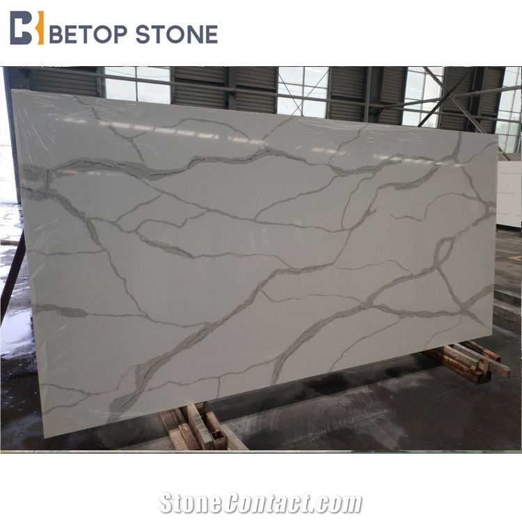 Bianco Calacatta Quartz Slabs Bathroom Slabs Stone