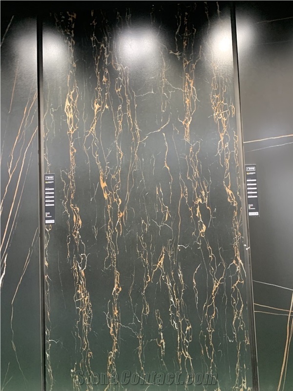 Black Color Porcelain Slab For Porcelain Wall