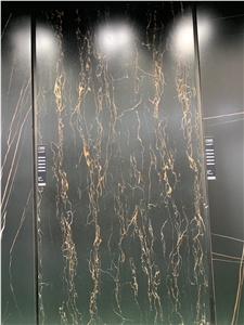 Black Color Porcelain Slab For Porcelain Wall