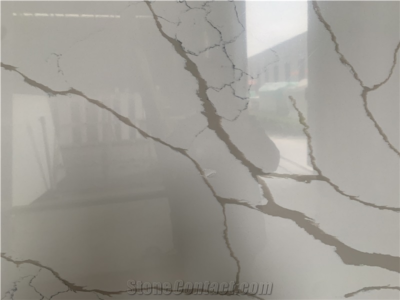 CALACATTA LAZA QUARTZ STONE SLAB