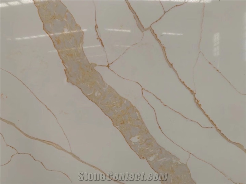 Calacatta Liev Quartz--A1815B