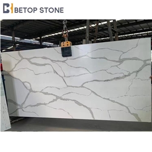 Engineered Calacatta Quartz Stone New Big Slabs