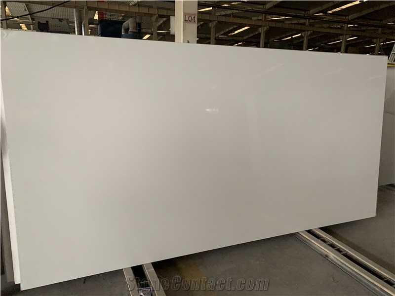 super white quartz slabs engineer stone for countertop