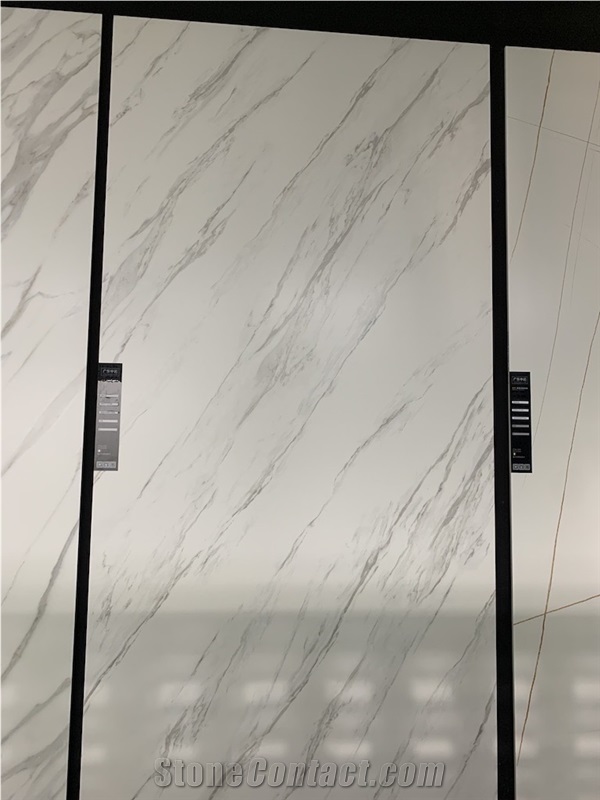 white calacatta porcelain Ceramic tils slabs
