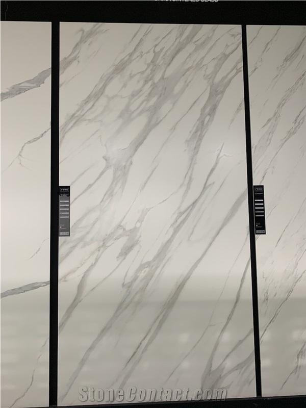 white calacatta porcelain Ceramic tils slabs