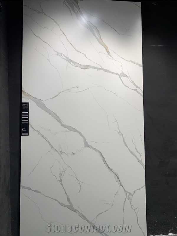 White Calacatta Porcelain Slabs For Countertop