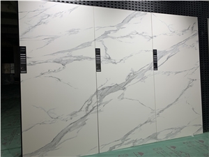 White Calacatta Porcelain Slabs For Countertop