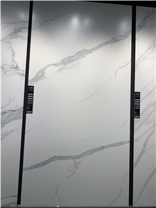 White Calacatta Porcelain Slabs For Countertop