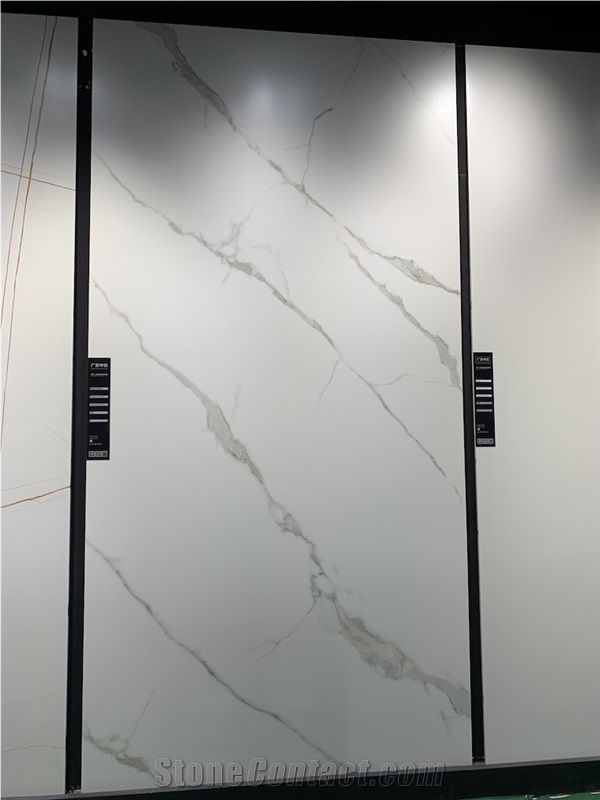 White Calacatta Porcelain Slabs For Countertop