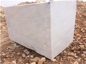 Bianco crystalline marble blocks