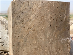 Brown Travertine Blocks
