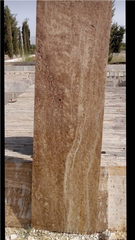 Brown Travertine Blocks