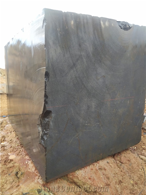 Black Absolute Panther Granite Blocks