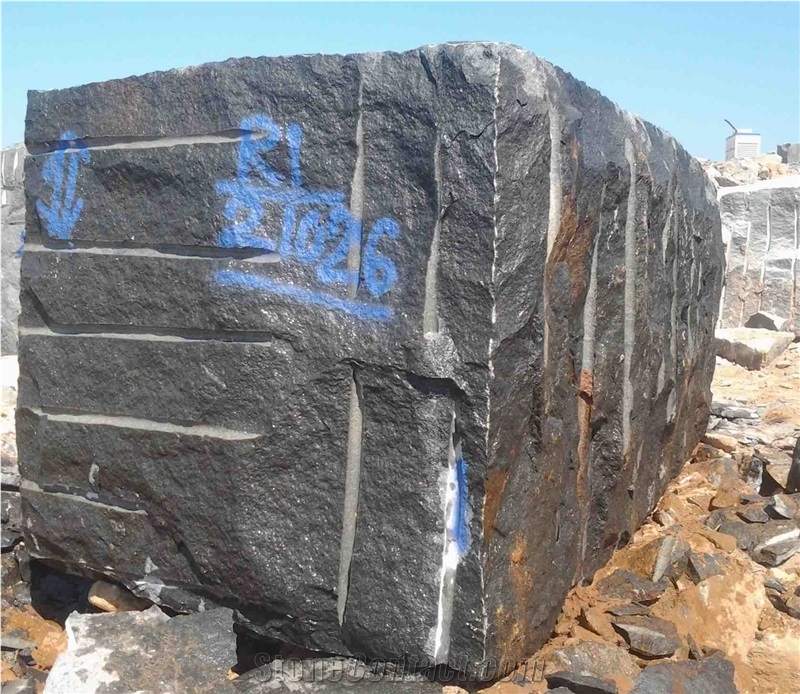 Absolute Black Granite Blocks , Quarry Blocks