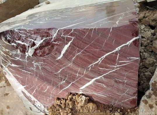 Indo Levanto Red Marble Block, India Red Marble
