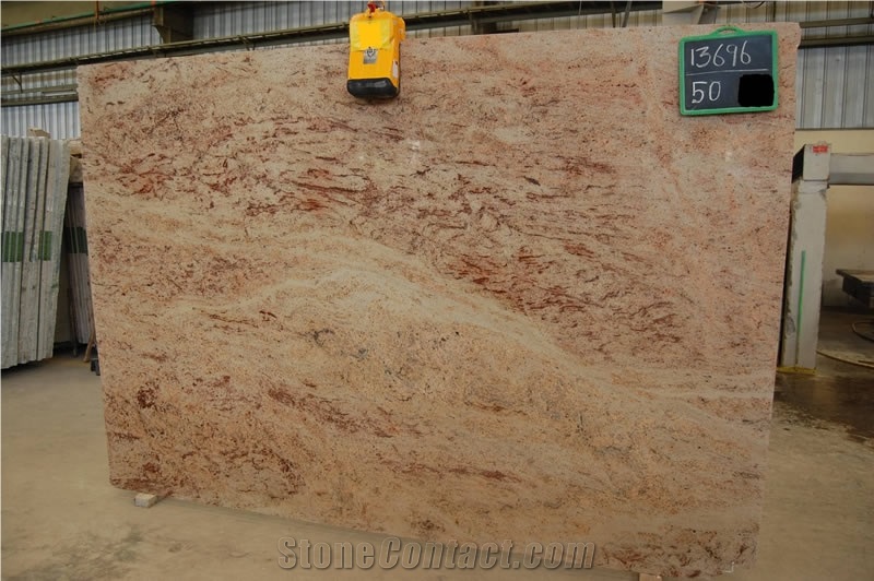 Ivory Brown Granite Slabs