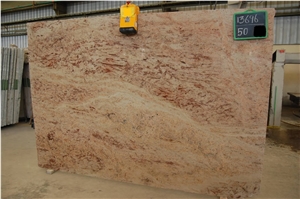 Ivory Brown Granite Slabs