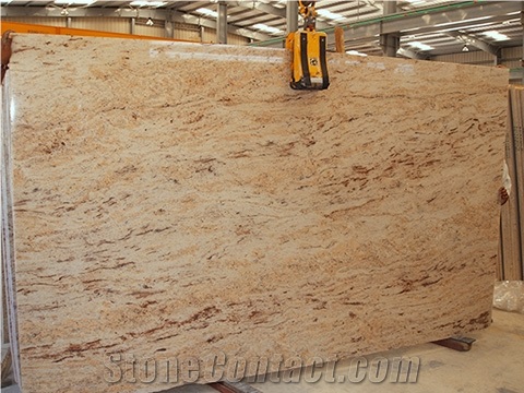 Ivory Brown Granite Slabs