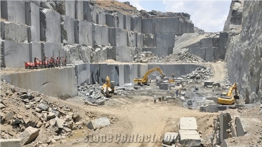 Premium Star Black Galaxy Granite Block , Quarry Owners