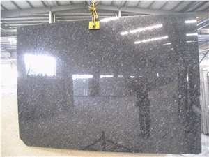 Steel Gray Granite Slabs, India Grey Granite