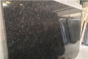 Steel Gray Granite Slabs, India Grey Granite