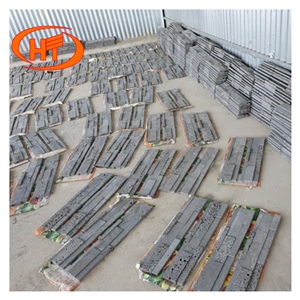 Black and Grey Basalt Stone Lava Stone Cubic Tile Stepping 