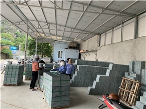 Honed Green Stone LimeStone Tile From Vietnam