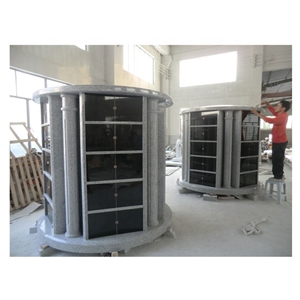 Cemetery Cremation Granite Mausoleum Two Niche Columbarium