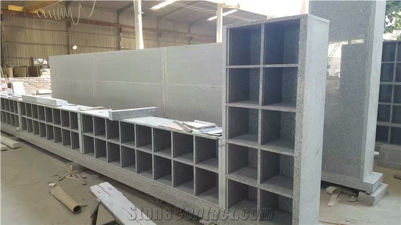 Cemetery Cremation Granite Mausoleum Two Niche Columbarium