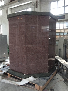 Cemetery Cremation Granite Mausoleum Two Niche Columbarium
