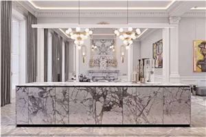 Eksioglu Iceberg Blue Marble Tiles For Elevator  