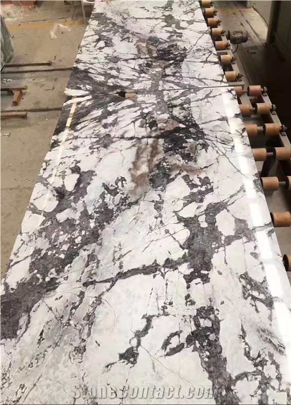 Eksioglu Iceberg Blue Marble Tiles For Elevator  