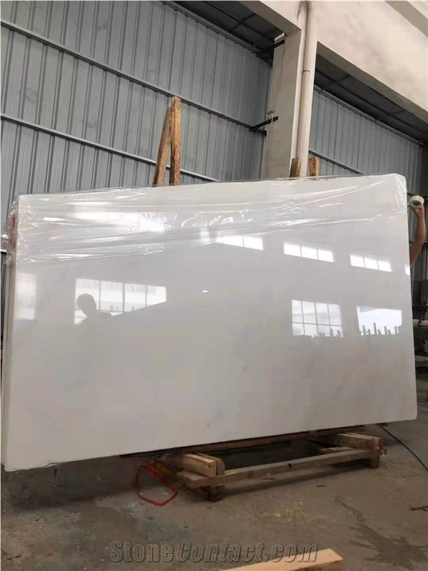 Export 20MM book match Palace White Marble Slabs