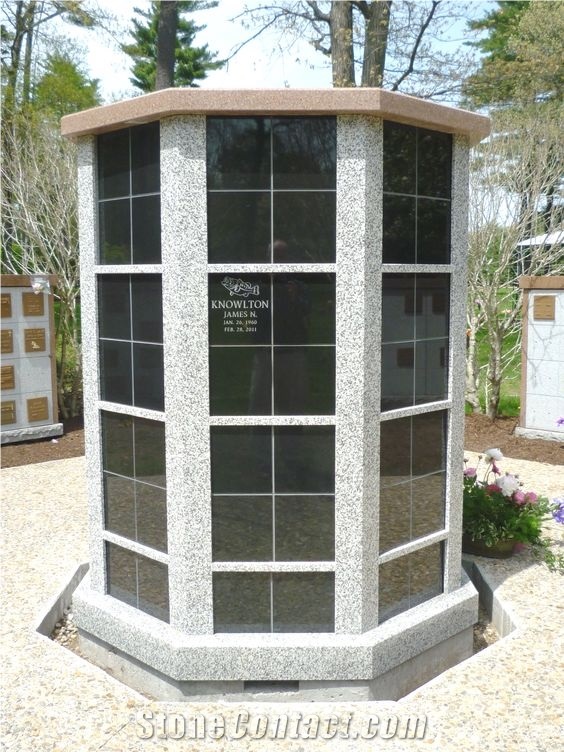India Mahogany Granite 80 Niche Columbarium