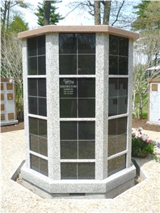 India Mahogany Granite 80 Niche Columbarium