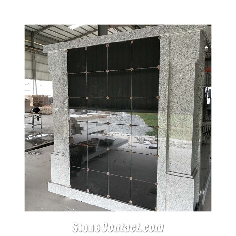 India Mahogany Granite 80 Niche Columbarium