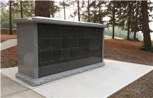 India Mahogany Granite 80 Niche Columbarium