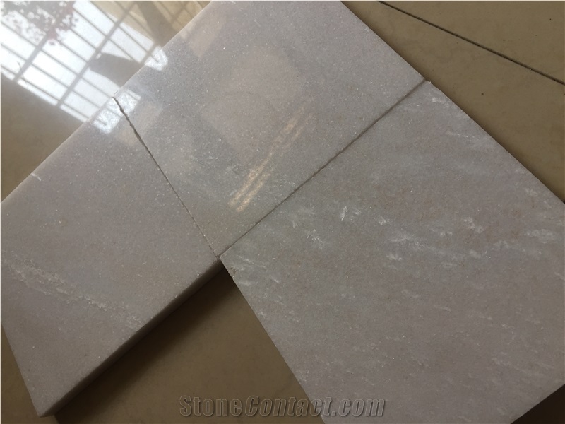Laizhou Snowflake White Marble Tiles Slabs 