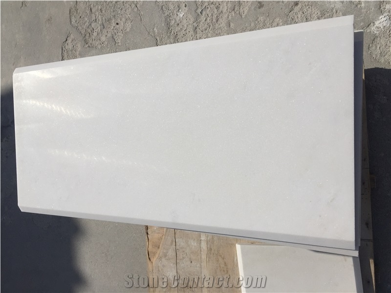 Laizhou Snowflake White Marble Tiles Slabs 