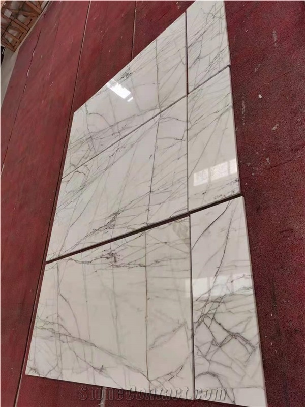Milas Lilac Marble Step Tiles Risers Staircase 